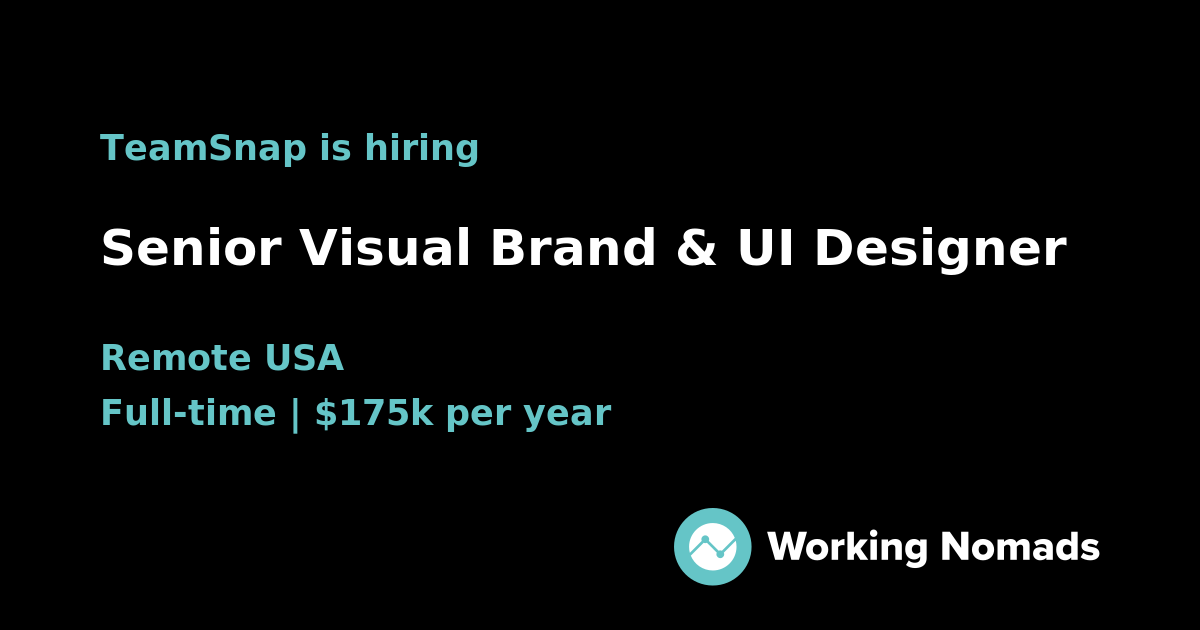 Senior Visual Brand & Ui Designer At Teamsnap 